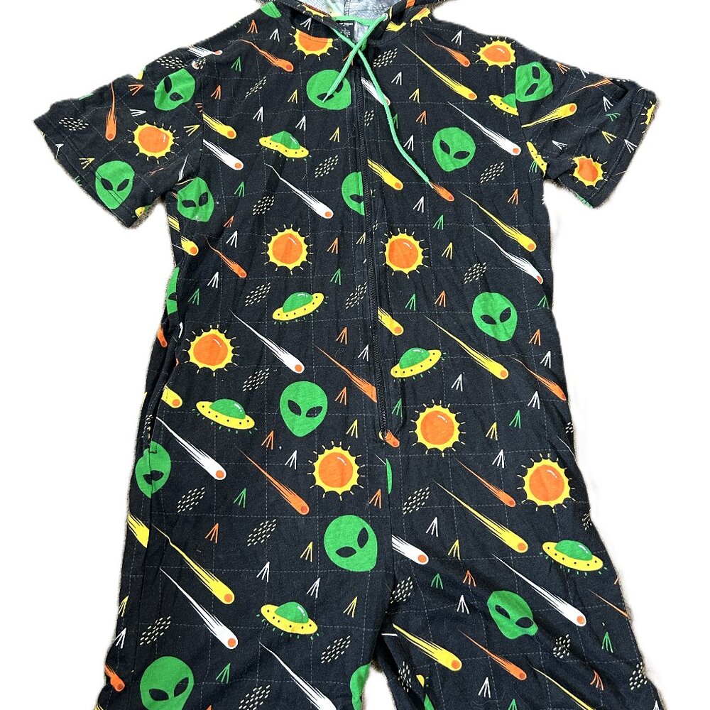 Top Drawer Men's Lounge Party Romper Alien Planets L